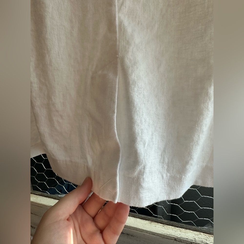 Liz Claiborne | White Linen Blazer - Picture 8 of 8